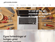 Tablet Screenshot of byggebloggen.dk